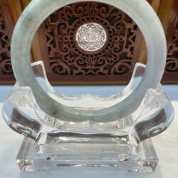 Certified Real Jade Bangle (Jadeite) #5001803 size 58mm