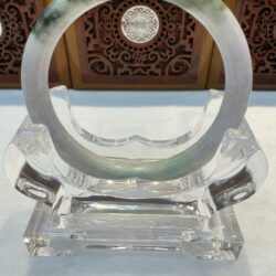 Certified Real Jade Bangle (Jadeite) #5002105 size 58mm