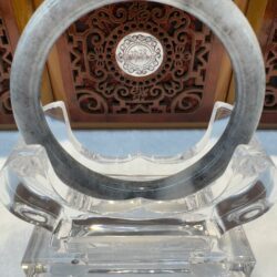 Certified Real Jade Bangle (Jadeite) #5001769 size 59mm