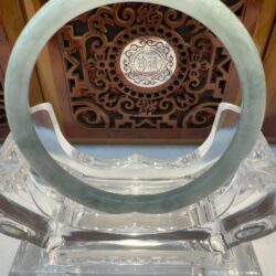 Certified Real Jade Bangle (Jadeite) #4000115 size 60mm