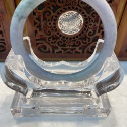 Certified Real Jade Bangle (Jadeite) #2003745 size 56mm