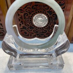 Certified Real Jade Bangle (Jadeite) #2003412size 57mm