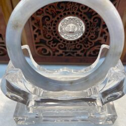 Certified Real Jade Bangle (Jadeite) #2003141size 57mm