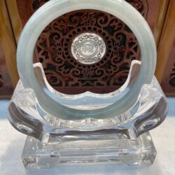 Certified Real Jade Bangle (Jadeite) #2003268size 57mm