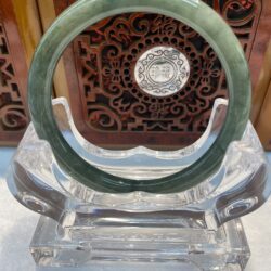Certified Real Jade Bangle (Jadeite) #2003129size 57mm