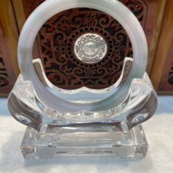 Certified Real Jade Bangle (Jadeite) #2003312 size 57mm