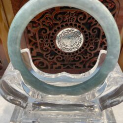 Certified Real Jade Bangle (Jadeite) #2003022size 57mm