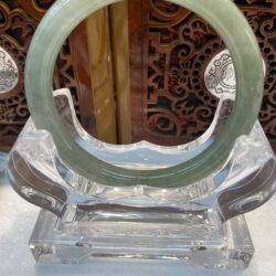 Certified Real Jade Bangle (Jadeite) #2003229 size 57mm