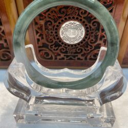 Certified Real Jade Bangle (Jadeite) #2003130 size 57mm
