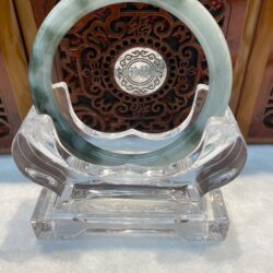 Certified Real Jade Bangle (Jadeite) #2003483 size 57mm