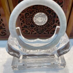 Certified Real Jade Bangle (Jadeite) #2003148 size 57mm