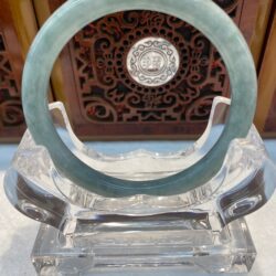 Certified Real Jade Bangle (Jadeite) #2003701 size 57mm