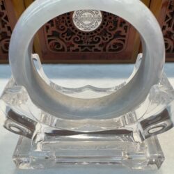 Certified Real Jade Bangle (Jadeite) #4003349 size 53mm