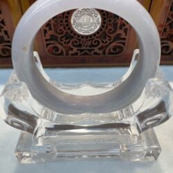 Certified Real Jade Bangle (Jadeite) #4003188 size 53mm