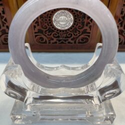 Certified Real Jade Bangle (Jadeite) #4003321 size 53mm