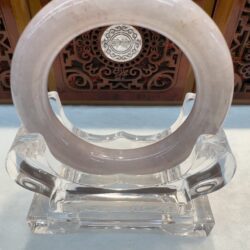 Certified Real Jade Bangle (Jadeite) #4003175 size 53mm