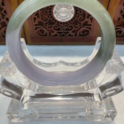 Certified Real Jade Bangle (Jadeite) #4003208 size 53mm