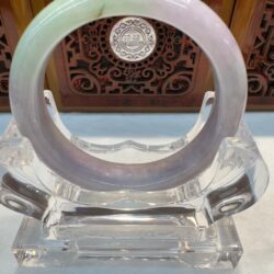 Certified Real Jade Bangle (Jadeite) #4003312 size 53mm