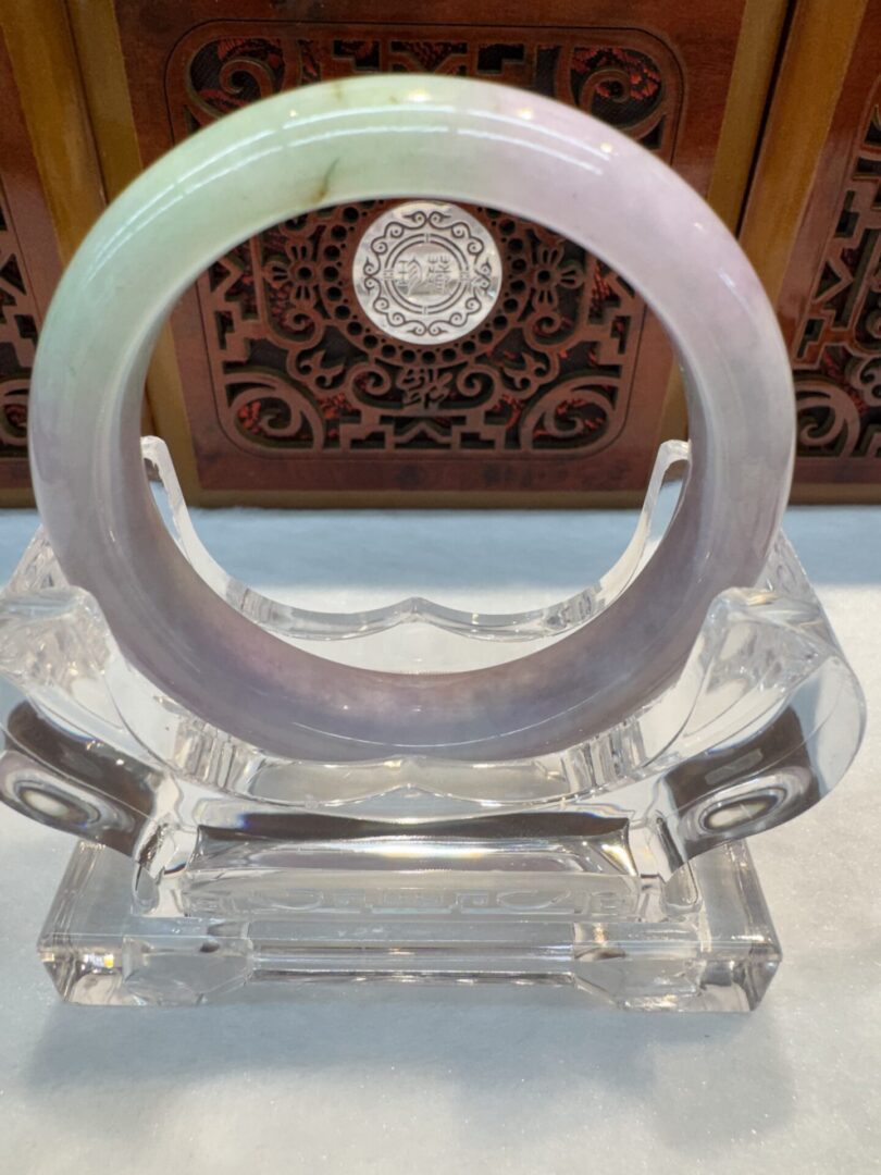 Certified Real Jade Bangle (Jadeite) #4003312 size 53mm