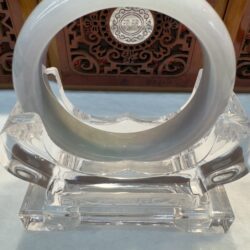 Certified Real Jade Bangle (Jadeite) #4003184 size 53mm