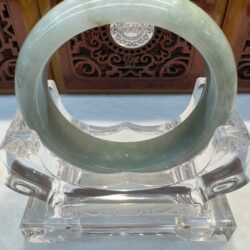 Certified Real Jade Bangle (Jadeite) #4003194 size 53mm