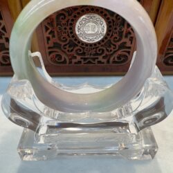 Certified Real Jade Bangle (Jadeite) #4003345 size 53mm