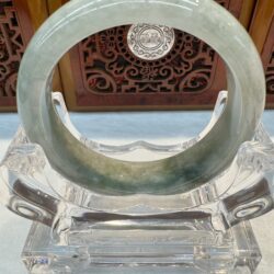 Certified Real Jade Bangle (Jadeite) #4003201 size 53mm