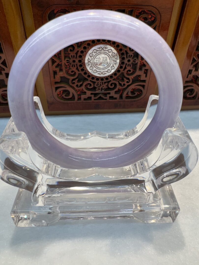 Certified Real Jade Bangle (Jadeite) #4003315 size 53mm