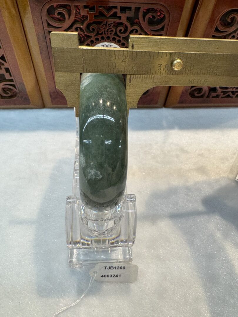 Certified Real Jade Bangle #4003241, Size: 54mm - Image 7