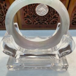 Certified Real Jade Bangle #4003265, Size: 54mm