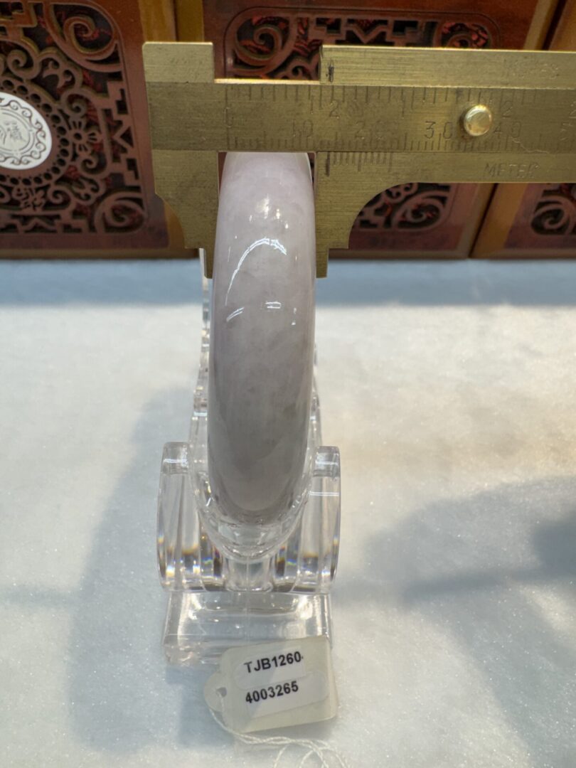 Certified Real Jade Bangle #4003265, Size: 54mm - Image 7