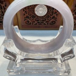 Certified Real Jade Bangle (Jadeite) #4003876 size 56mm