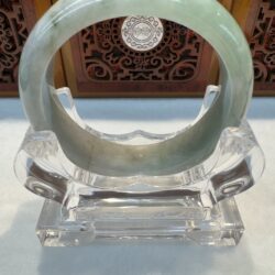 Certified Real Jade Bangle (Jadeite) #4003045 size 57mm
