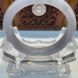 Certified Real Jade Bangle (Jadeite) #4003518 size 57mm