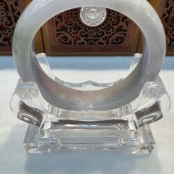 Certified Real Jade Bangle (Jadeite) #4003121 size 57mm