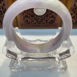Certified Real Jade Bangle (Jadeite) #4003114 size 57mm