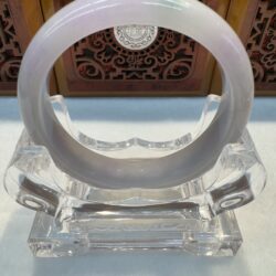 Certified Real Jade Bangle (Jadeite) #4003660 size 57mm
