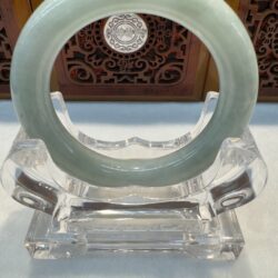 Certified Real Jade Bangle #4003323, Size: 54mm