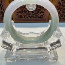 Certified Real Jade Bangle #4003350, Size: 54mm