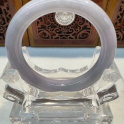 Certified Real Jade Bangle #4003318, Size: 54mm