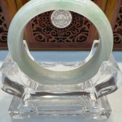Certified Real Jade Bangle #4003297, Size: 54mm