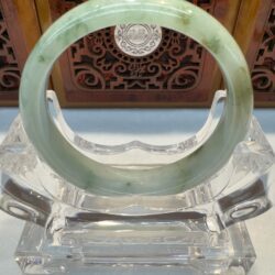 Certified Real Jade Bangle #4003177, Size: 54mm