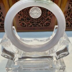 Certified Real Jade Bangle #4003301, Size: 54mm