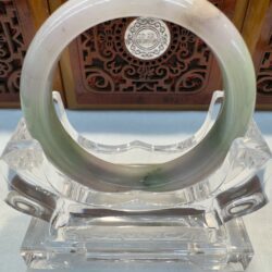 Certified Real Jade Bangle #4003299, Size: 54mm