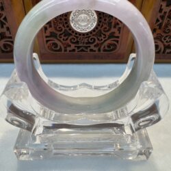 Certified Real Jade Bangle #4003309, Size: 54mm