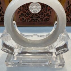 Certified Real Jade Bangle #400338, Size: 54mm