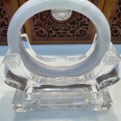 Certified Real Jade Bangle (Jadeite) #4003279 size 55mm