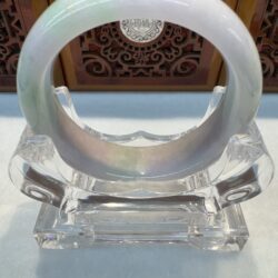 Certified Real Jade Bangle (Jadeite) #4003248 size 55mm