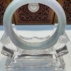 Certified Real Jade Bangle (Jadeite) #4003266 size 55mm