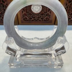 Certified Real Jade Bangle (Jadeite) #4003295 size 55mm